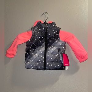 NTW• Brand- Pink Platinum • Jacket Vest with sleeves and hood attached